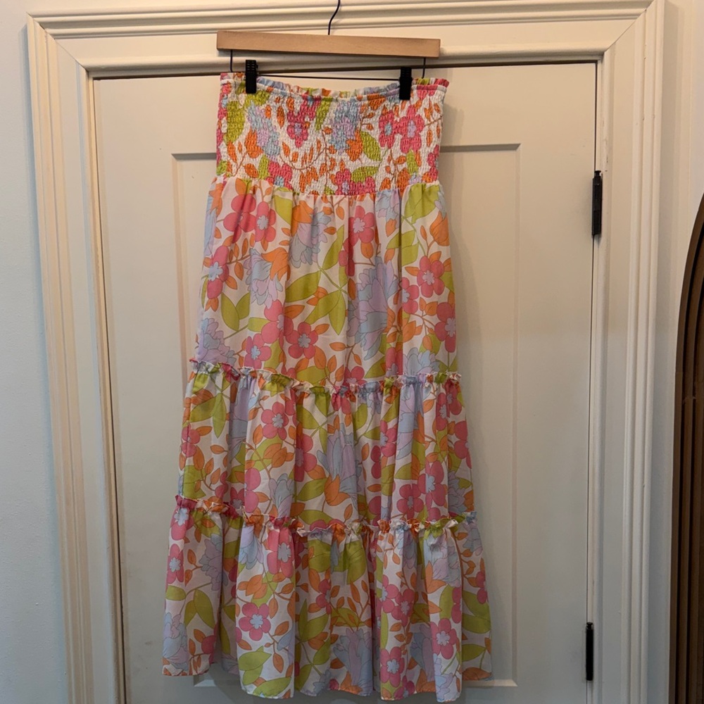Vibrant Floral Maxi Skirt/Dress